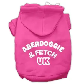 Aberdoggie UK Screenprint Pet Hoodies Bright Pink Size XXL (18)