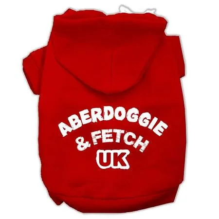 Aberdoggie UK Screenprint Pet Hoodies Red Size Med (12)