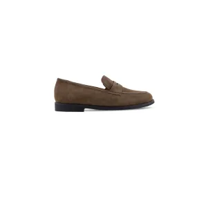 Armin- Kid's Brown Kid Suede Loafer (5 -12 Year's Old)