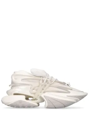 Balmain   Unicorn neoprene &amp; leather sneakers 