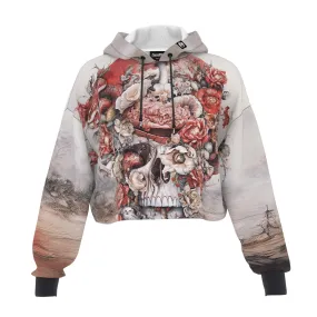 Bloom of Mortality Cropped Hoodie