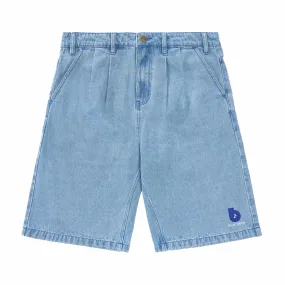 Butter Goods Blue Note Pleated Denim Shorts (Washed Indigo)