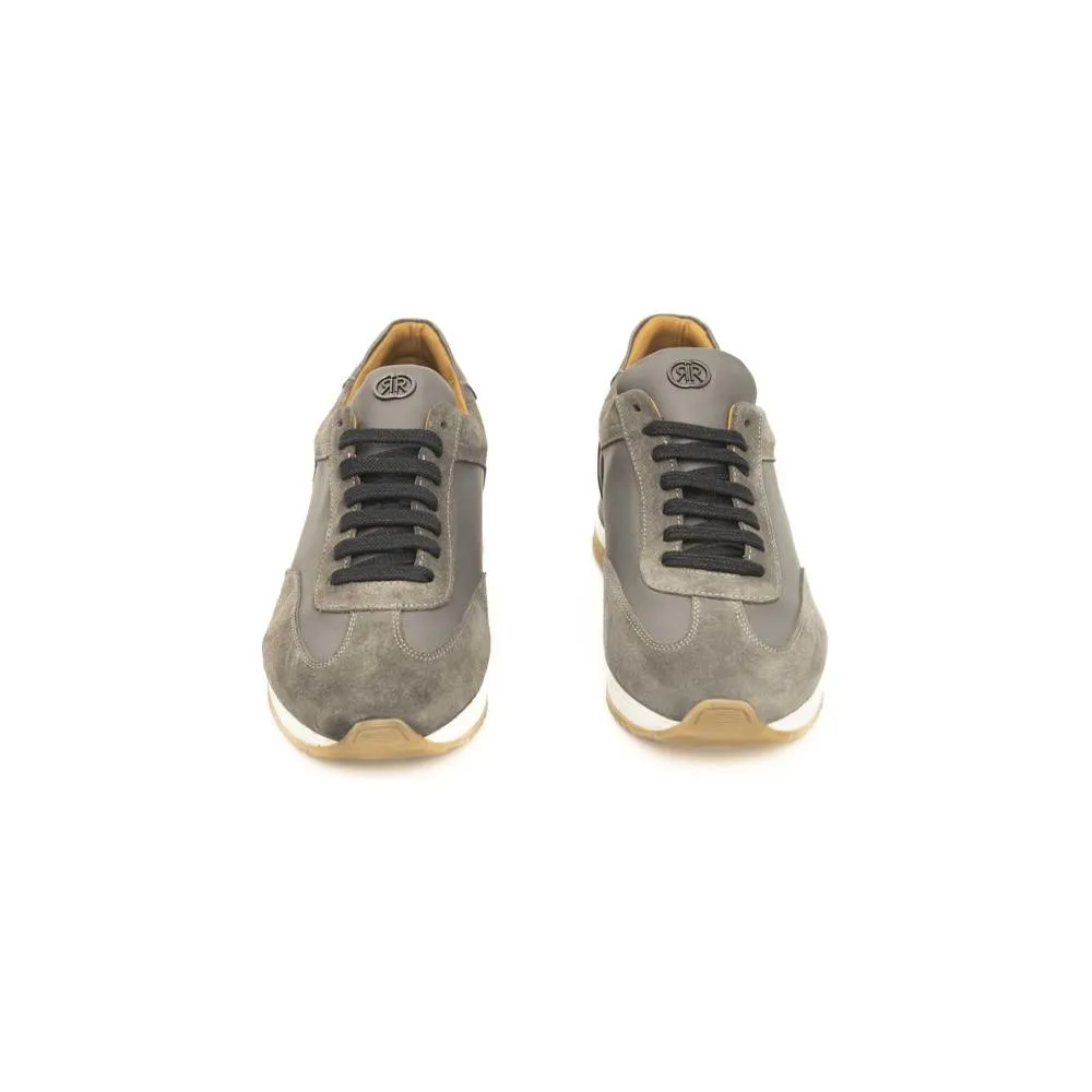 Cerruti 1881 Gray Leather Men Sneaker