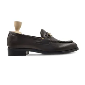 Damla - Men's Dark Brown Calf Leather Loafer