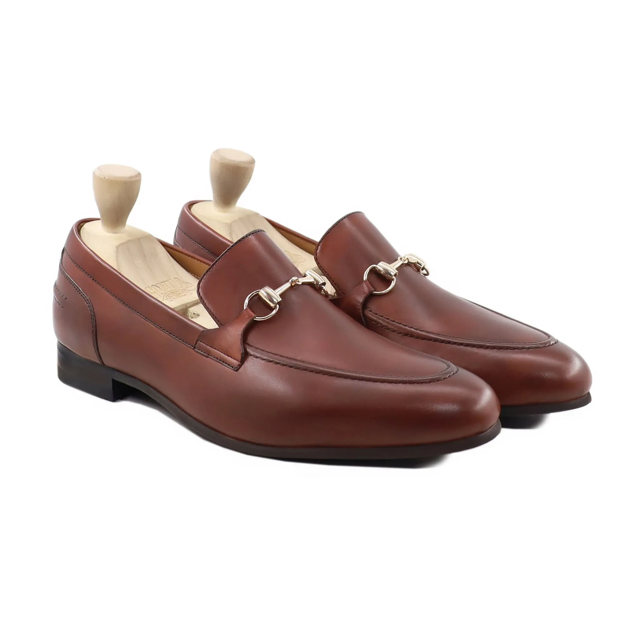 Hantom - Men's Brown Calf Leather Loafer