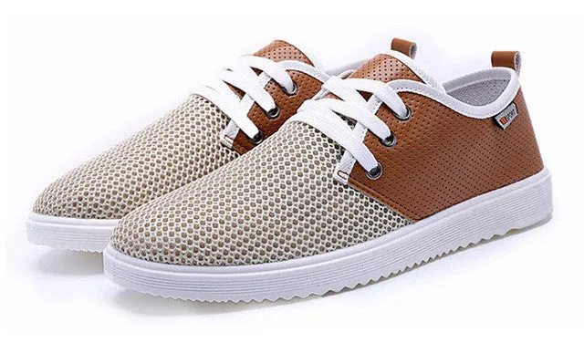 Mens Casual Lace Up Breathable Sneakers