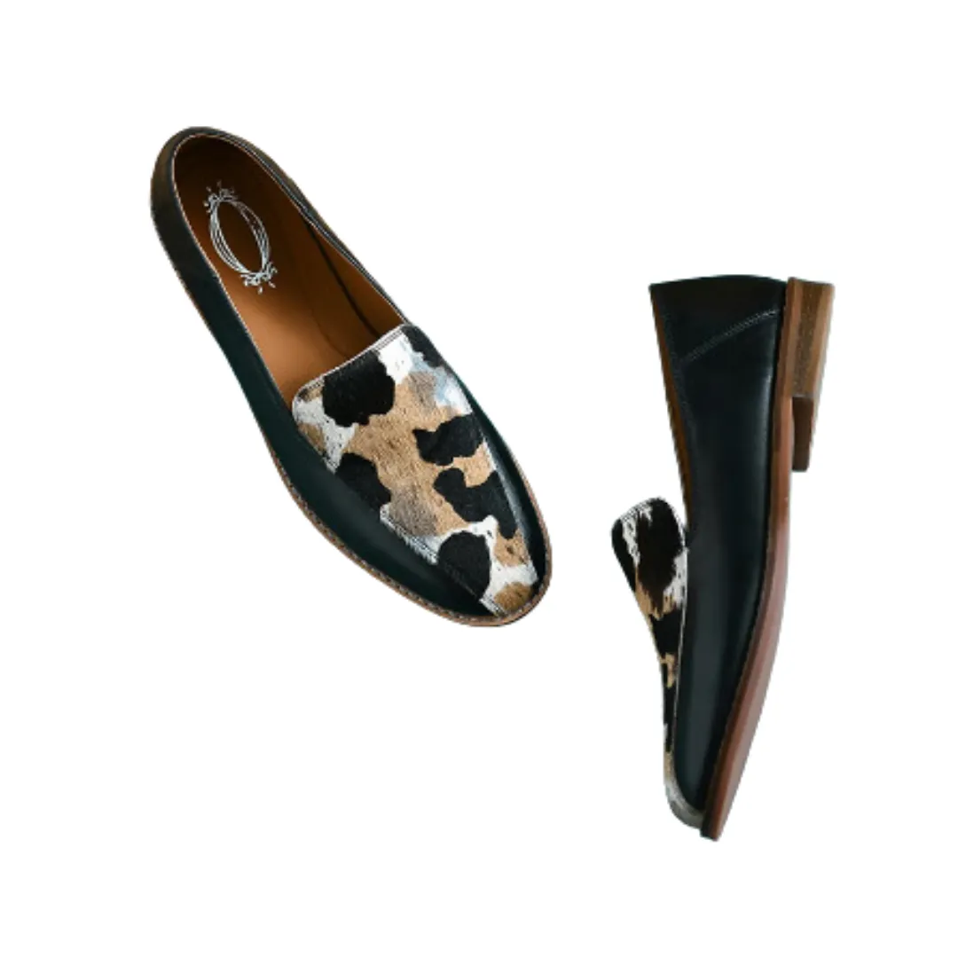 Pre Order:  Animal Pattern Leather Loafers