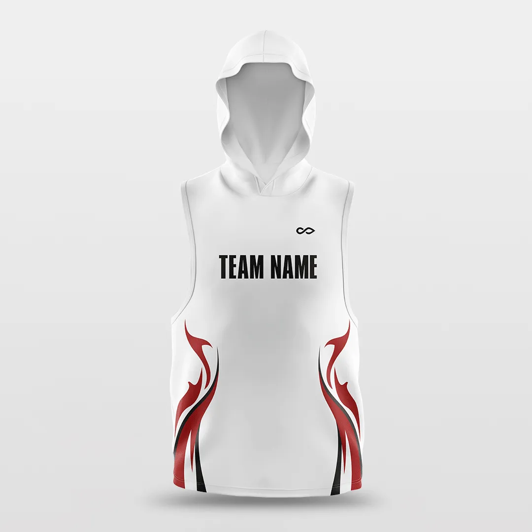 Pure Fire - Customized Basketball Sleeveless Hoodies