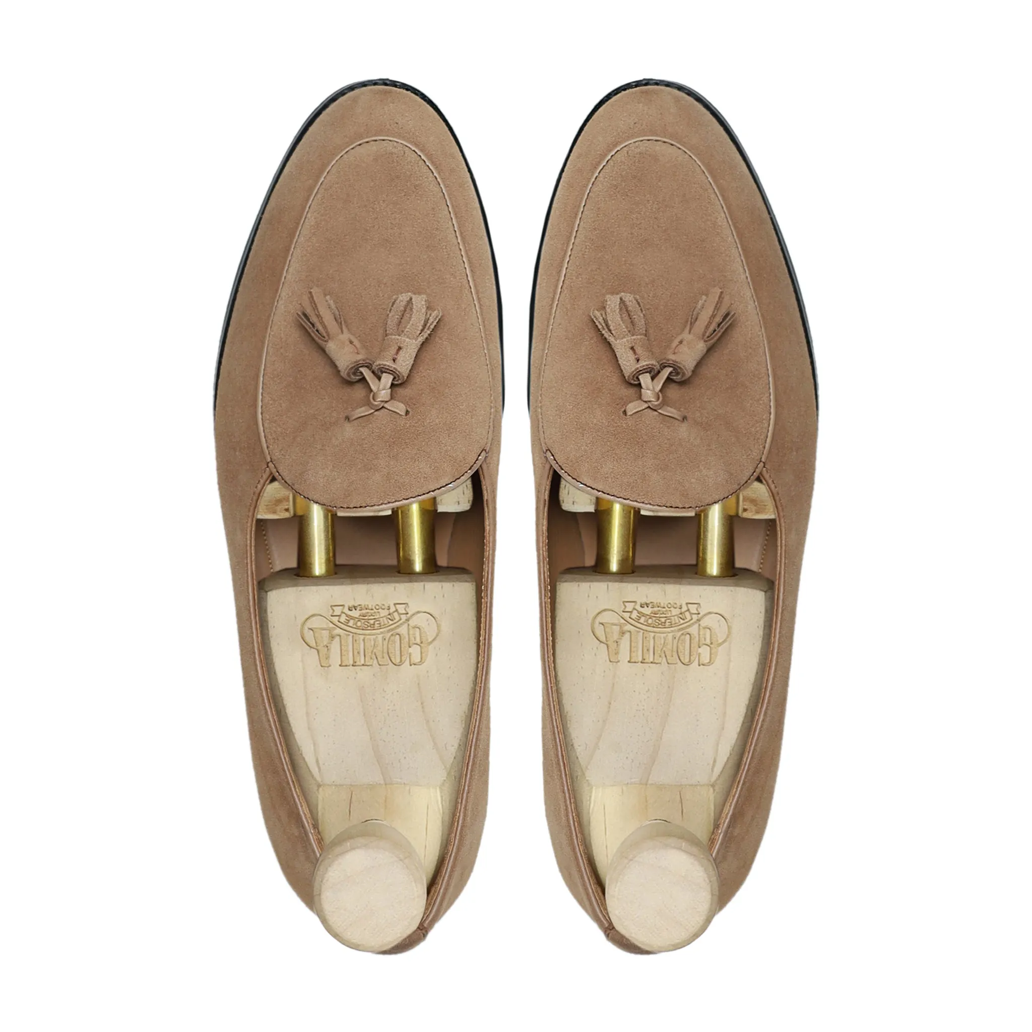 Rhythm - Men's Camel Kid Suede Loafer