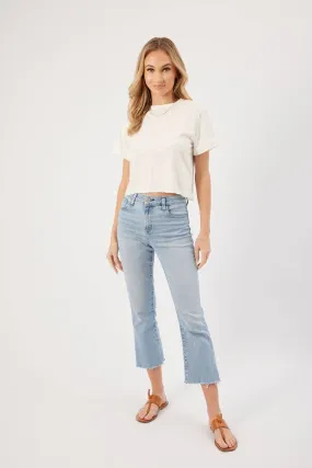 Rosie Cropped Tee - White