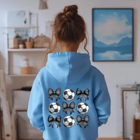 Soccer Bow Hoodie for Kids