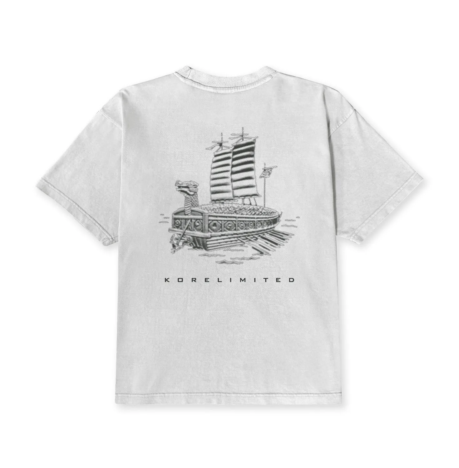 TURTLE SHIP GEOBUKSEON TEE (WASHED GREY)