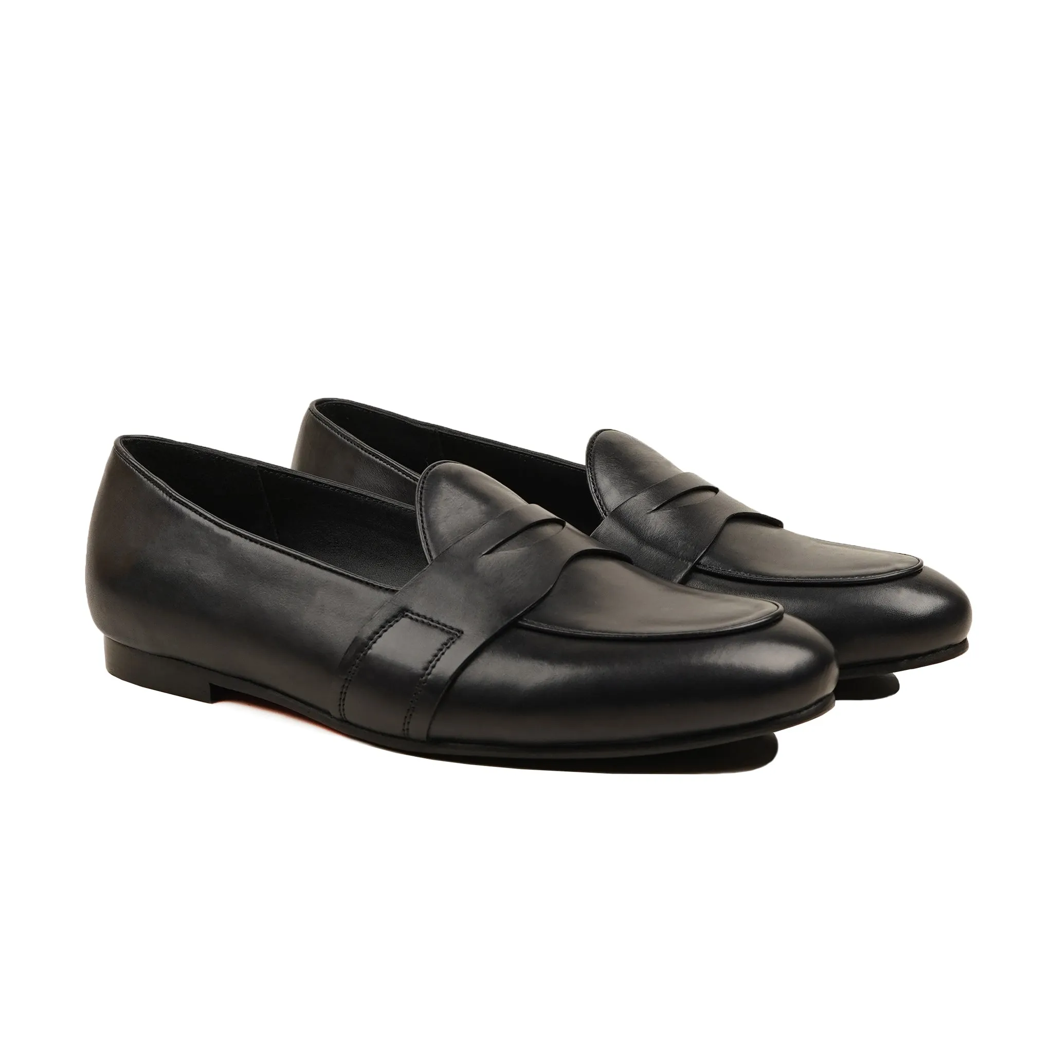 Yala - Men's Black Calf Leather Loafer